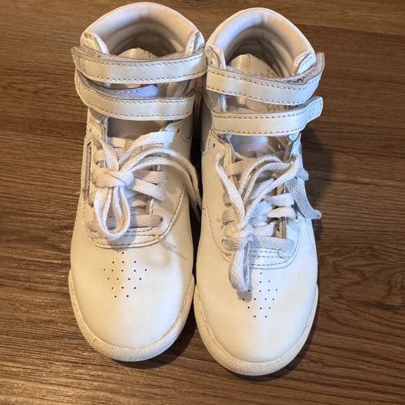 Reebok Kids White High-Top Sneakers - Picture 1 of 5